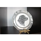 Настенная декоративная тарелка с изображением собаки "Лабрадор", диаметр 22 см., клеймо.