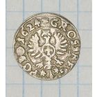 С 1 РУБЛЯ! МОНЕТА 1 ГРОШ 1624 СИГИЗМУНД III СЕРЕБРО ПОЛЬША