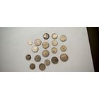 Лот серебряных монет 18 монет