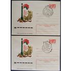 ХМК со спецгашением. 2 шт. 30 летие освобождения Белорусии от фашистских захватчиков. Минск. 1974 г.