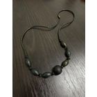 Чокер бусы винтажные из деревянных бусин разного размера  на леске .