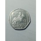Кипр 50 центов 1993 года .