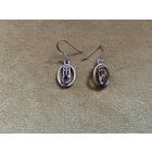 Серьги Серебро Аметист Рене Макинтош Англия антик