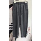 Стильные брюки Papaya на резинке, S (тенсел + хлопок + лён)