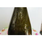 Оригинальная Бутылка BOSTAVAN Темное Стекло Рельефный Рисунок Красивая Форма