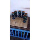 БОКАЛЫ КЕРАМИКА ОБЛИВНАЯ, 6 ШТ,СССР!