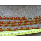 Бусы . Янтарь и бисер .