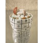 Шкатулка (солонка) грибы в лукошке, ЗиК Конаково. СССР