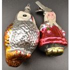 2 советские елочные игрушки. Редкие.