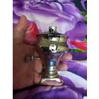 Сувенирный самовар маленький (2) белый металл