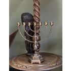 Подсвечник латунный менора