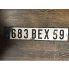 Автомобильный номер для коллекции