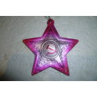 Ёлочная игрушка. Звезда. Агитация Картонаж 30-ые гг. СССР