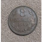 Гернси 8 дублей, 1949 aUNC