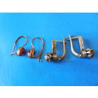 Старые серьги. Серебро.