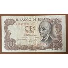 Банкнота Испании 100 песет. 1970 год