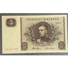 Банкнота Швеция 5 крон 1954 год - Густав VI Адольф