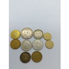 Песет разные номиналы .  Испания . Сборный лот разных годов .