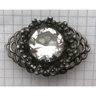 Брошь. ХОРОШЕНЬКАЯ! Мельхиор, клеймо.