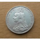 Великобритания, крона 1890 г., серебро 0.925, Виктория (1837-1901)