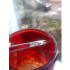 Колечко старинное с треугольным камушком