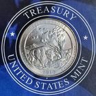 США 25 центов 2010г. ( P). Национальный парк Йеллоустоун.