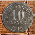 Монета 10 пфеннигов 1918 год. Брауншвейг. Веймарская республика