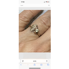 Кольцо серебро, позолота. Звезда,875. Размер 18.