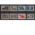 СССР-1943 (Заг.748-755)   ** (2 м - * ) , 25-год. революции, Война, (полная серия)