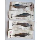 Блесна ПЛОТВИЧКА "Военохот номер 4" СССР, клеймо, на родной подложке.