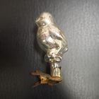 Игрушка елочная стеклянная. На прищепке. СССР. Цыпленок