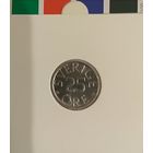 Швеция 25 эре 1978 в холдере