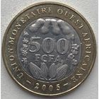 Западная Африка 500 франков 2005 г.