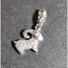 Кулон привеска знак зодиака Овен серебро 800 лот #11, С РУБЛЯ! МНОГО ЛОТОВ С РУБЛЯ БЕЗ МЦ!