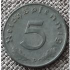 5 рейхспфеннигов 1944 D
