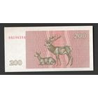 Литва 200 талонов 1992 года. Состояние UNC!
