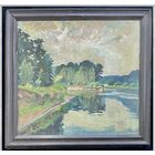 Крохалев П.С (Крохолев) "Родная Беларусь", Холст, масло. Размер 51х55 см.