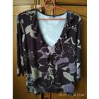 Кофточка с воланами,46-48 р,95%вискоза.