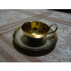 Кофейная пара, мельхиор, позолота