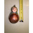 Ёлочная игрушка 50х годов "матрёшка"