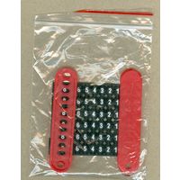 Бирка с телефонным номером(красная),читать описание