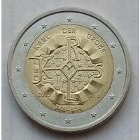 Германия 2 евро 2023 г. 1275 лет со дня рождения Карла Великого. Двор D