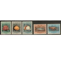 Оман-1985 ,(Мих.286-289)  ** ,  Морская Фауна,Рыбы, Раки  (полная серия)