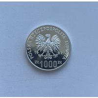 ПОЛЬША  1000 злотых 1987 г.