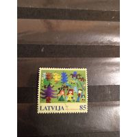 2006 Латвия мих674 оценка 3 евро Европа ЦЕПТ рисунки детей искусство выпускалась одиночкой (3-10)