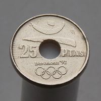 Испания 25 песет 1990  XXV летние Олимпийские Игры, Барселона 1992 /Эмблема Олимпиады/