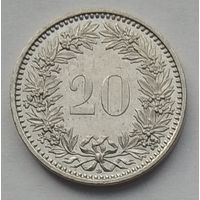 Швейцария 20 раппенов 2008 г.