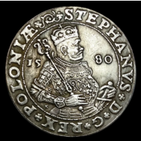 Копия Польша 1 талер 1580 Стефан Батория