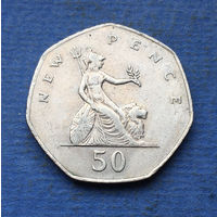 Великобритания 50 пенсов 1981