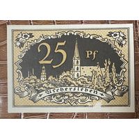 Нотгельд 25 пфеннигов 1920 год. Ашерслебен. Веймарская республика